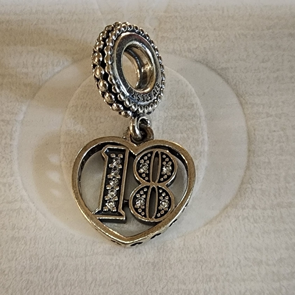Pandora 18th Celebration Dangle Charm - Picture 2 of 7